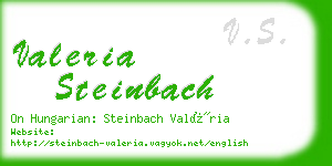valeria steinbach business card